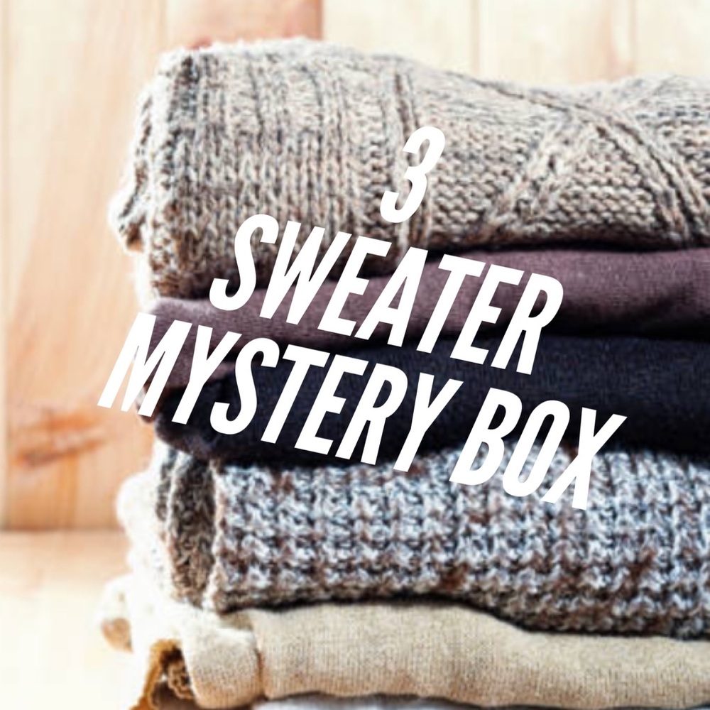 3 Beautiful Sweater Mystery Box.