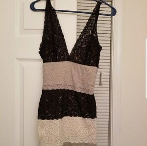 Sexy low cut lace dress size small