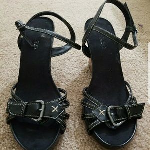 Wedged open toe  woman's size 8.5