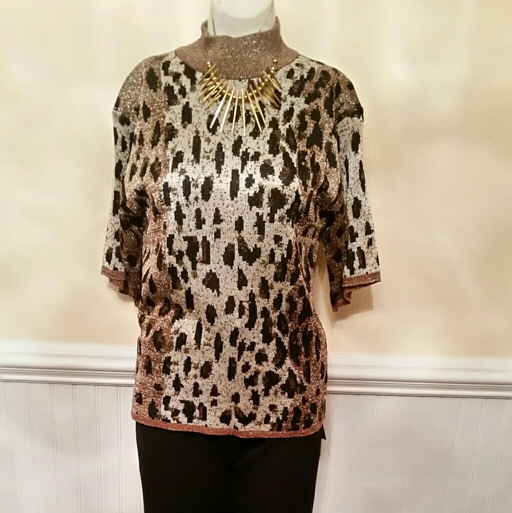 Animal print sweater