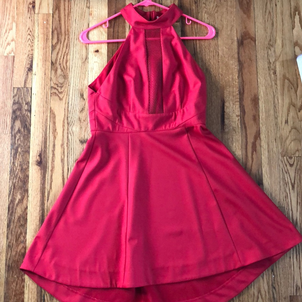 Red mustard seed dress