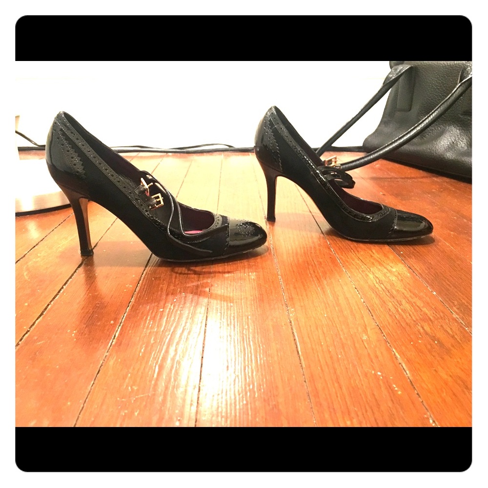 Kate Spade Mary Jane Peep Toe Pumps