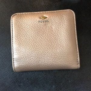 Rose gold fossil Emma Wallet