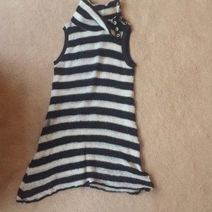 Free People black and white striped top