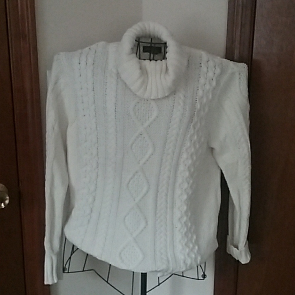 Cream cable knit sweater