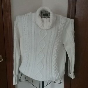 Cream cable knit sweater