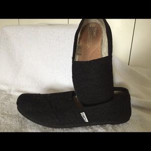 TOMS wool shoes.