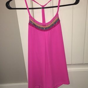 Hot pink tank top