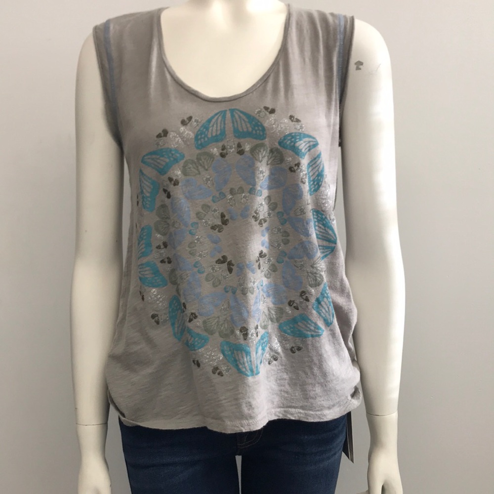 Zadig & Voltaire grey sleeveless top.