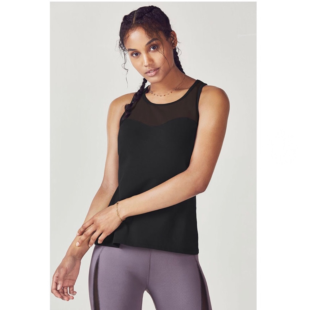 SOLD Fabletics Helena Tank, Black, XS - NWT