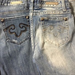 2 pair of Express Rerock Jeans