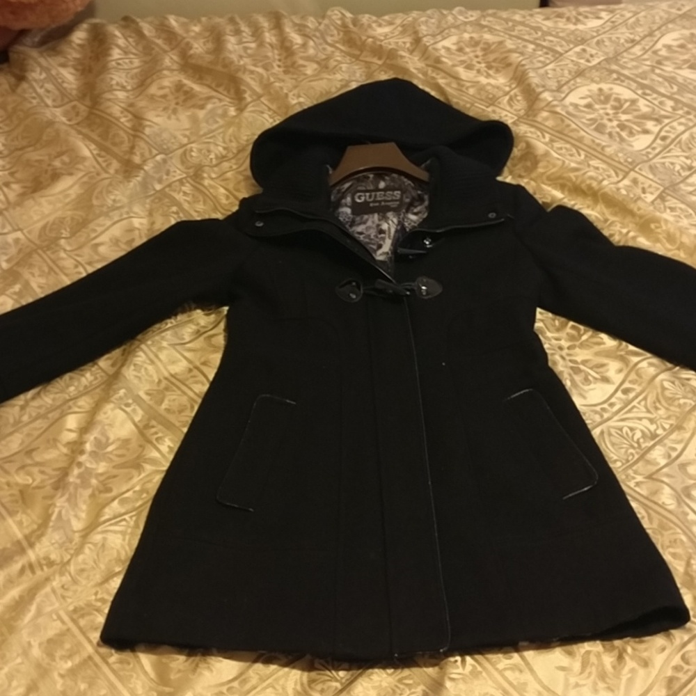 Guess black wool jacket