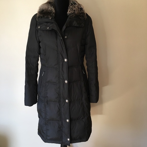 London Fog Jackets & Blazers - London Fog Longline Black Down Jacket
