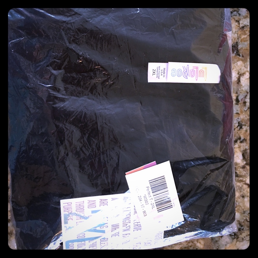 LulaRoe Noir Perfect T 2XL