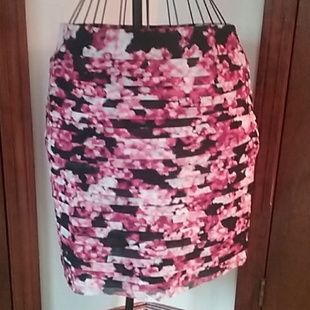 Cute print pleated skirt