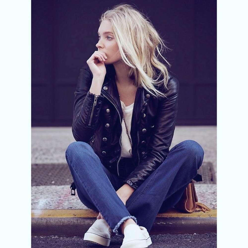 ❗️NEW Free People Vegan Leather Jacket ❗️Size XS