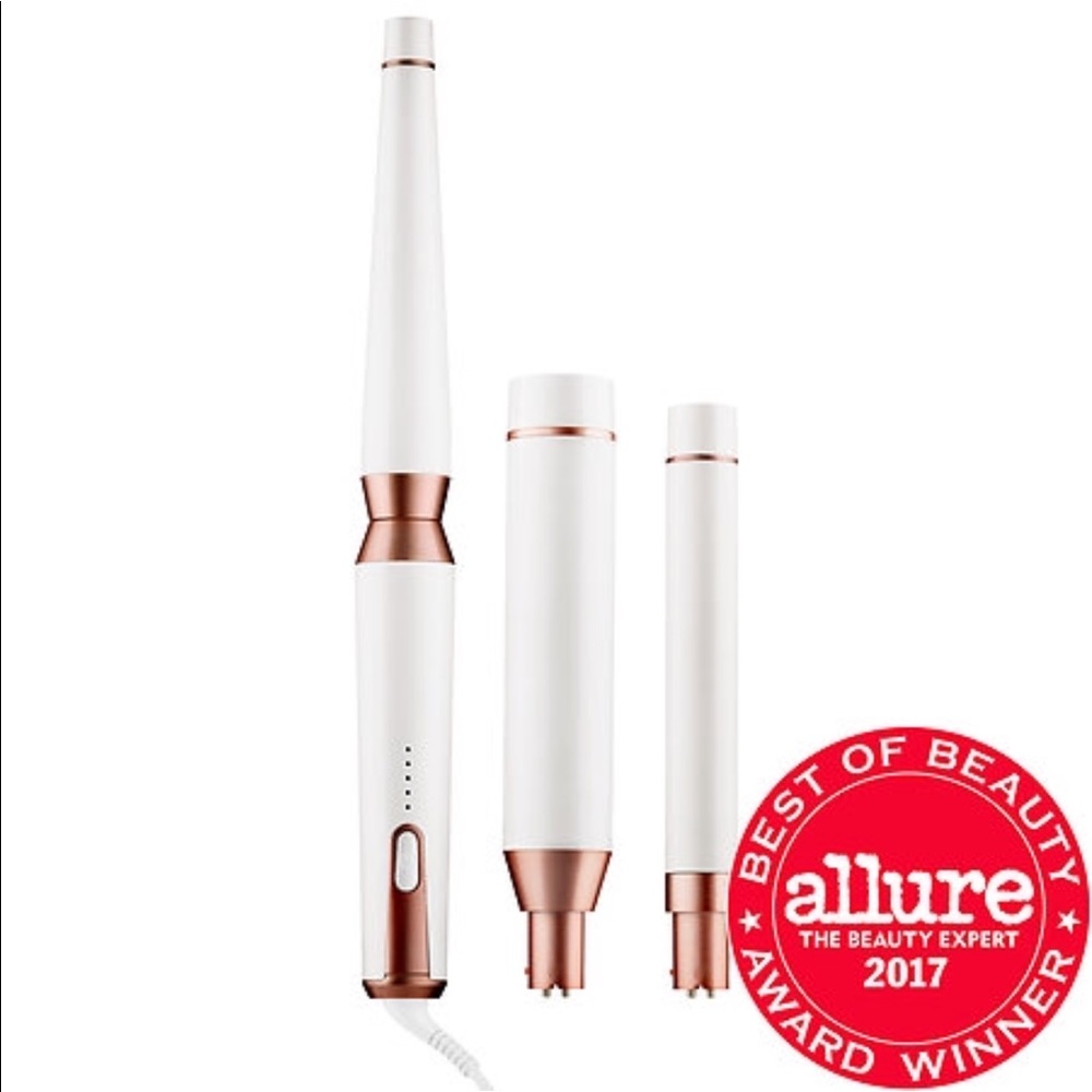 T 3 wand curler with 3 interchangeable barrels
