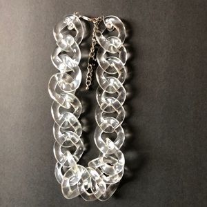 Clear acrylic Statement necklace