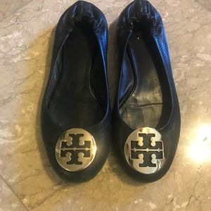 Tory Burch Reva flats - black - size 8