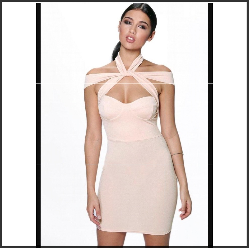 Pink bodycon dress