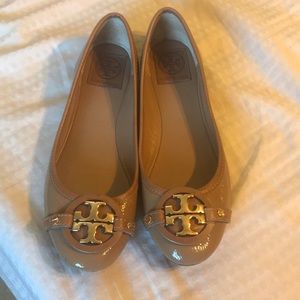 Tory Burch tan flats - size 8