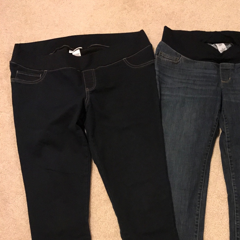 Maternity bootcut jeans size 6 and size L