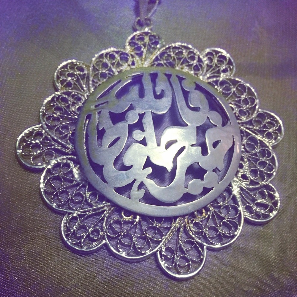 Vintage filigree handmade necklace