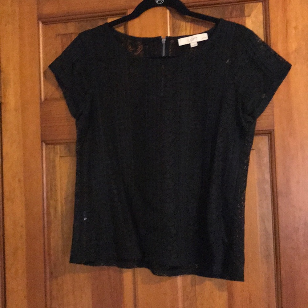 Black lace top