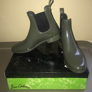 Olive Green Rain boots!