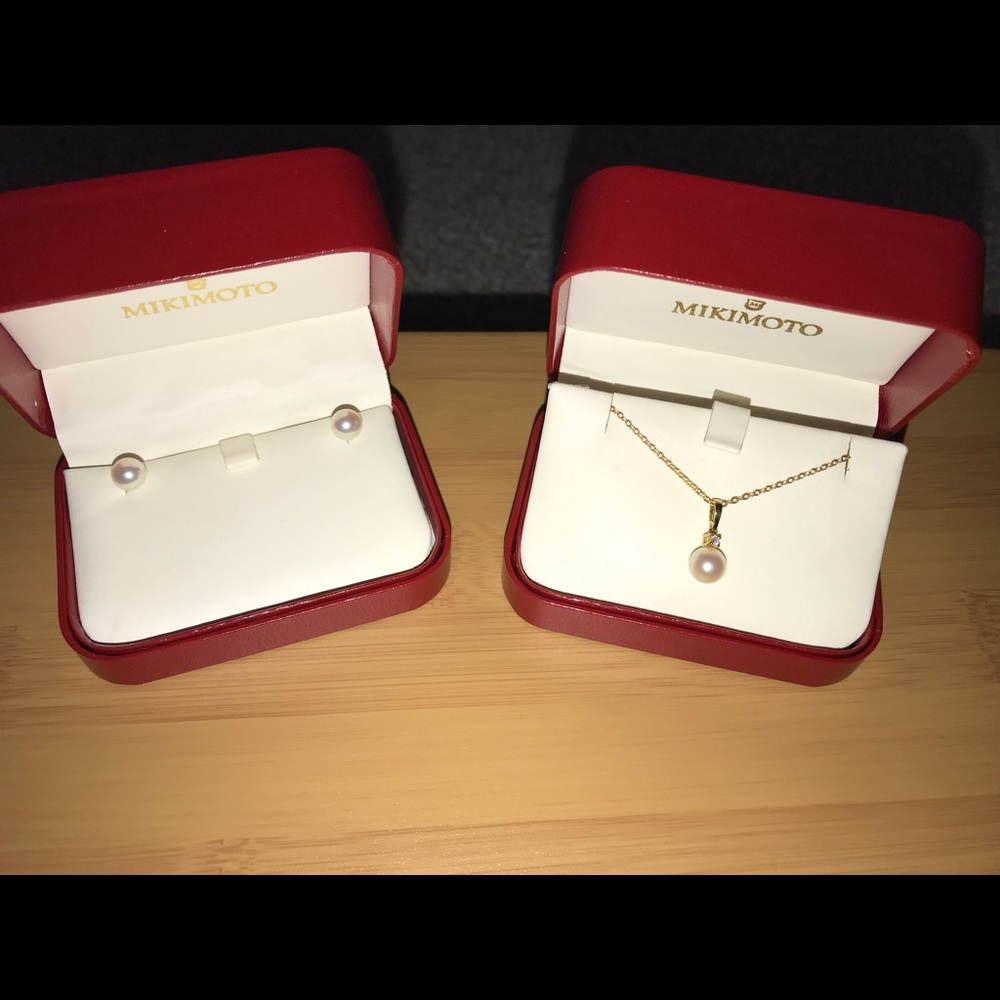 Mikimoto pearl earrings