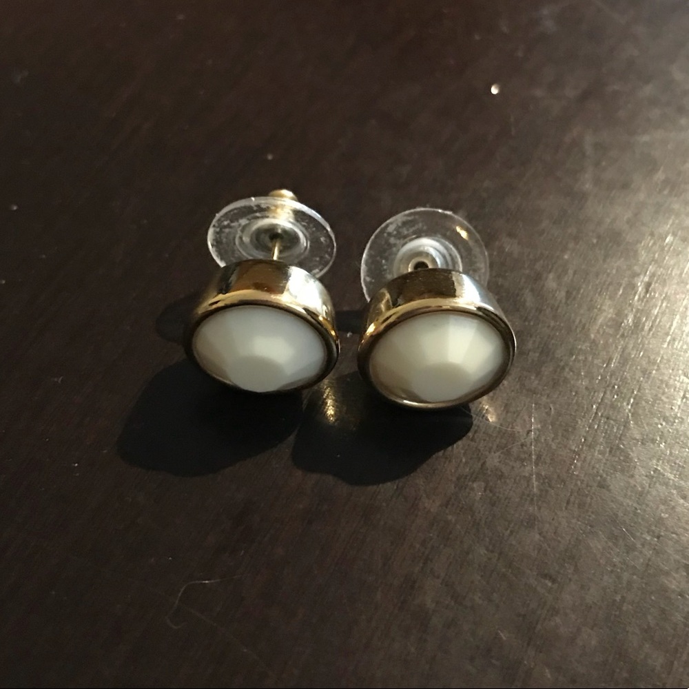 Kate Spade White Stone Earrings