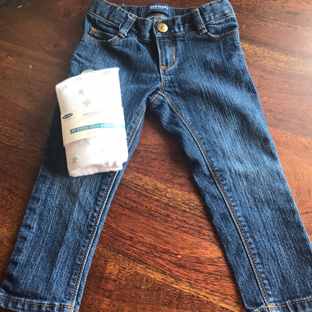 Old Navy Toddler Jeans and Tights