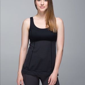 Lululemon Tank: Ta Ta Topper Black Sz 8