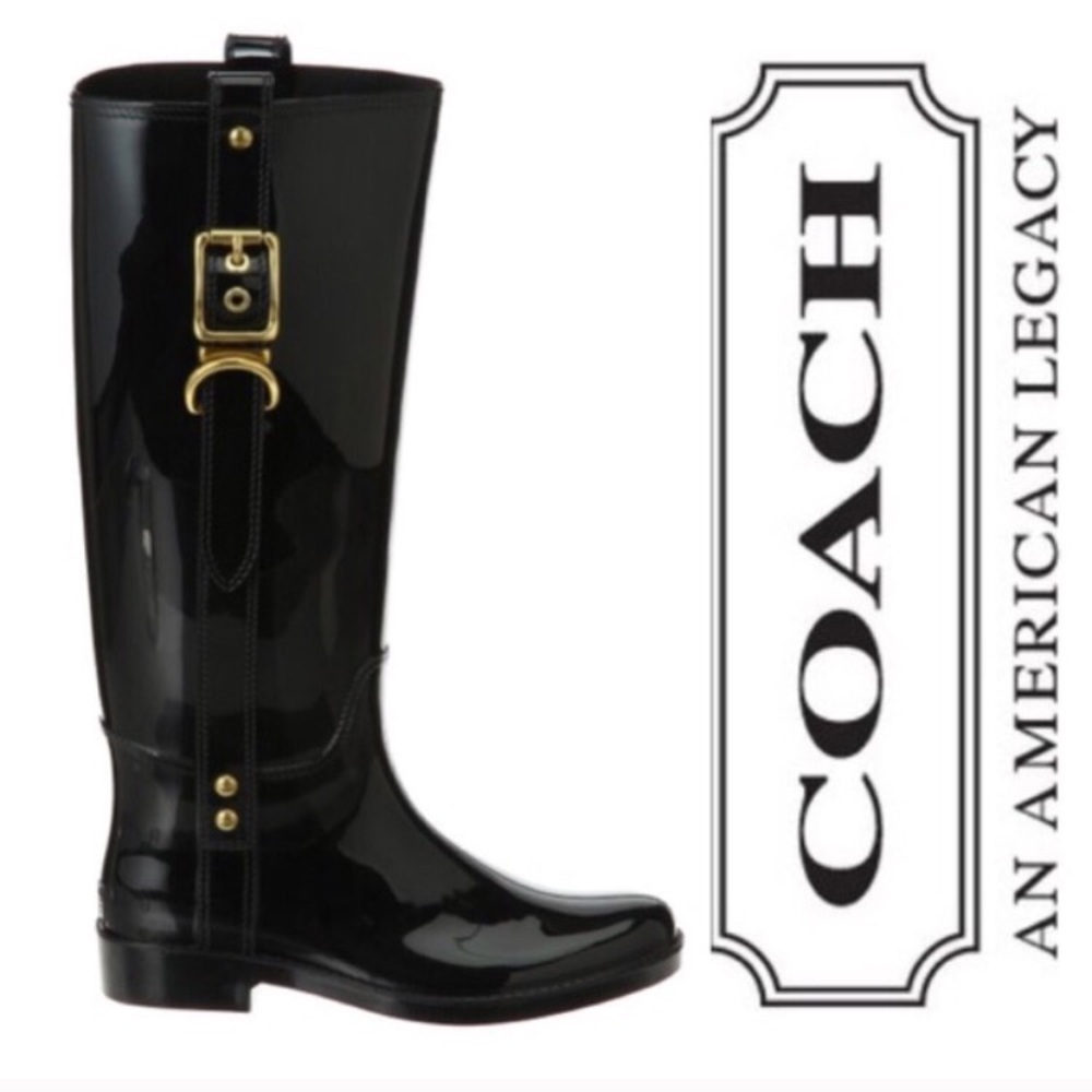 Coach “Tasha” Rain Boots