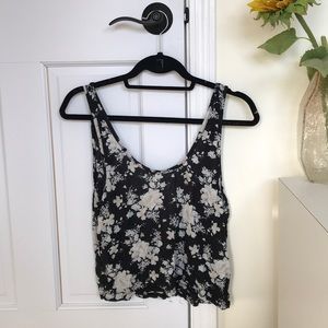 Brandy Melville Floral Crop Top