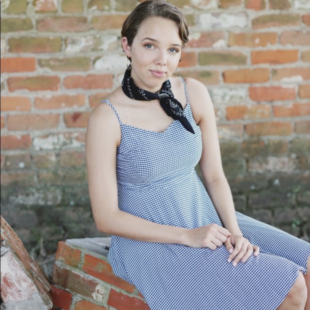 Vintage-Styled Gingham Dress