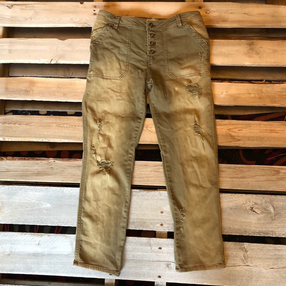 🇺🇸Free People Army Boyfriend Jeans🇺🇸
