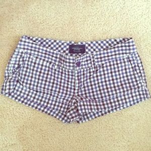 Purple/Black Checkered AE Shorts