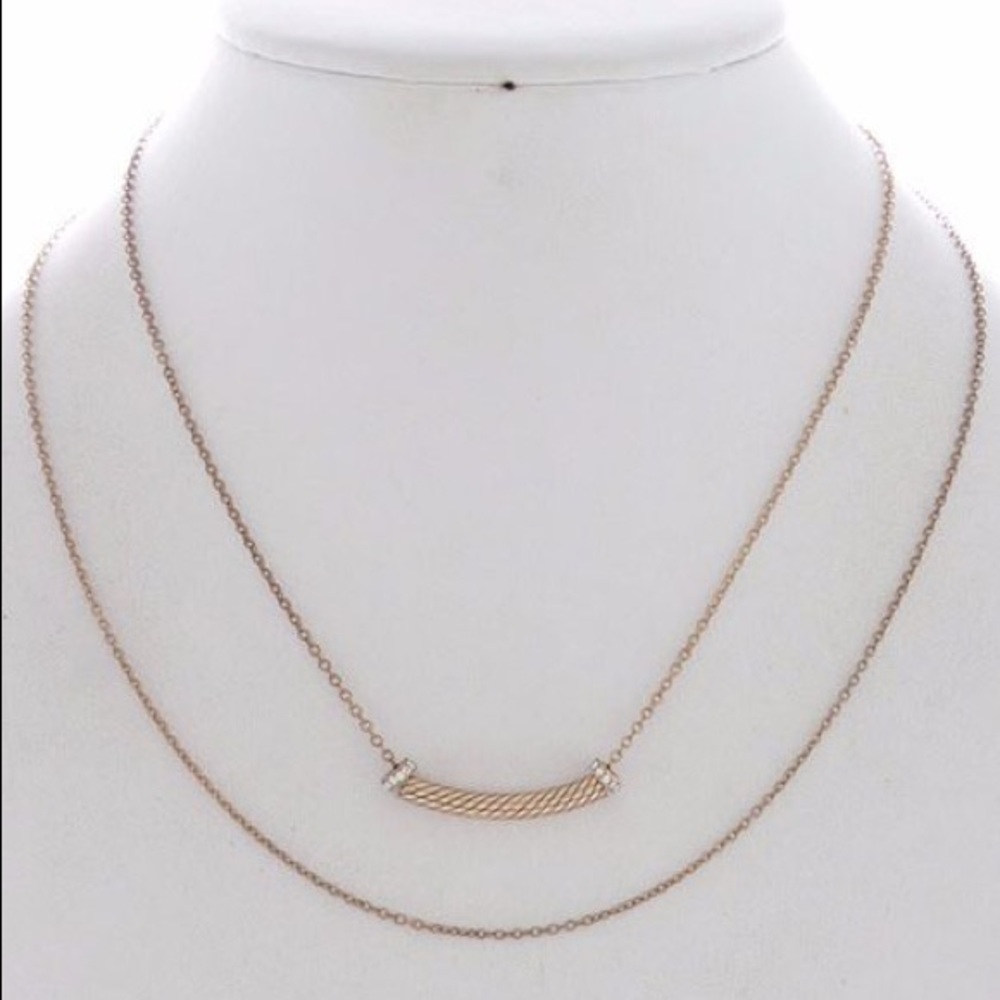 Tube Layering Necklaces- Gold