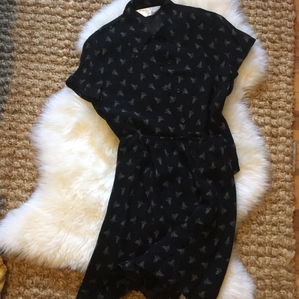 Vintage 1990’s Max Studio blouse and skirt
