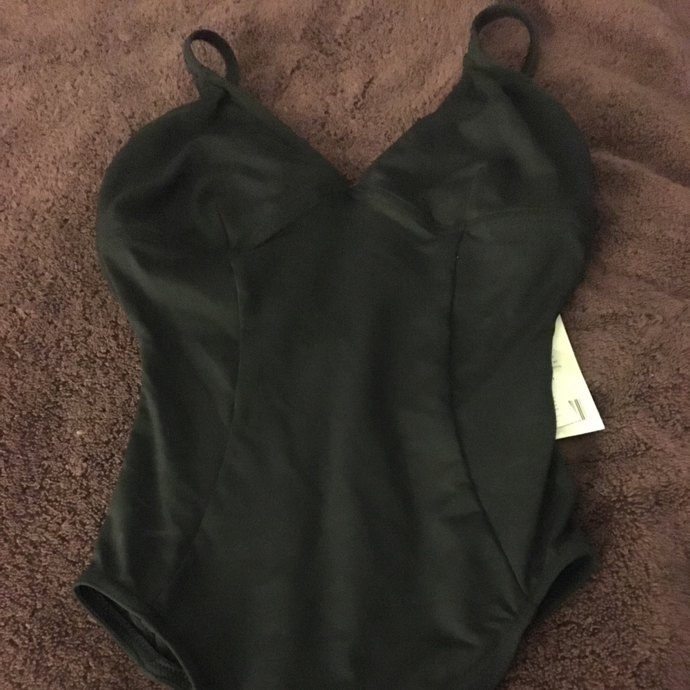 NWT Capezio black leotard size small