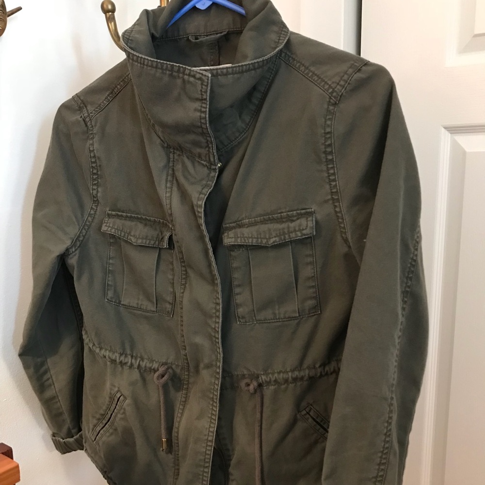 Utility fatigue green 100% cotton jacket