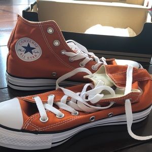 Orange High Top Converse