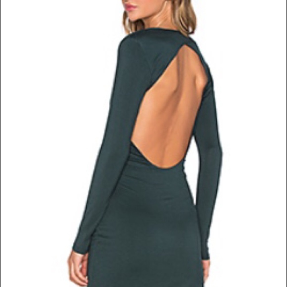 NWT HOLIDAY Green cotton stretch dress