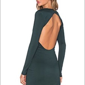 NWT HOLIDAY Green cotton stretch dress
