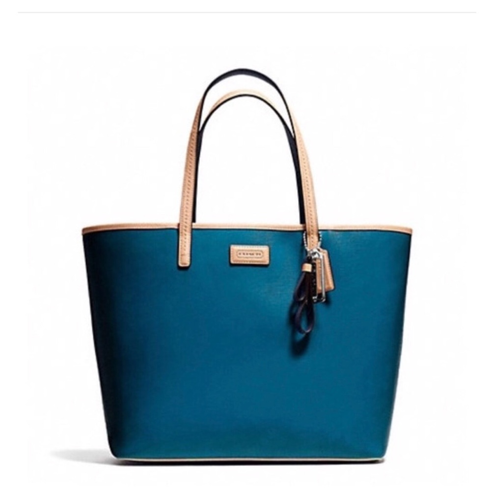 Authentic Coach Teal Tote