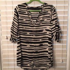 Zebra print tunic top