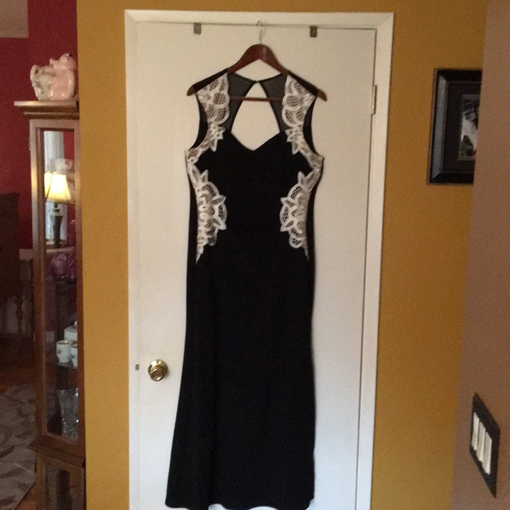 Black formal sexy dress