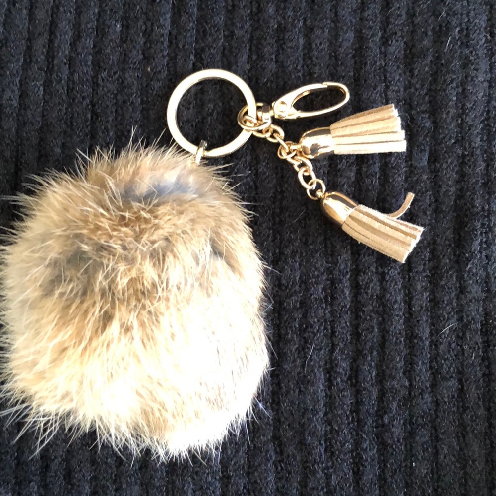 Tan rabbit for keychain