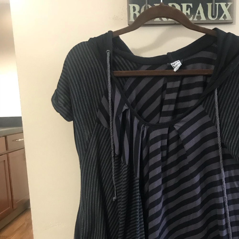 Free People Asymmetrical Hooded Top
